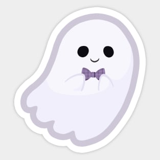 Bow Tie Ghost Sticker